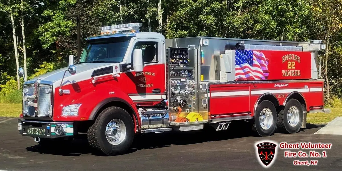 Engine Tanker 22-35, a 2020 Kenworth-Toyne pumper tanker.